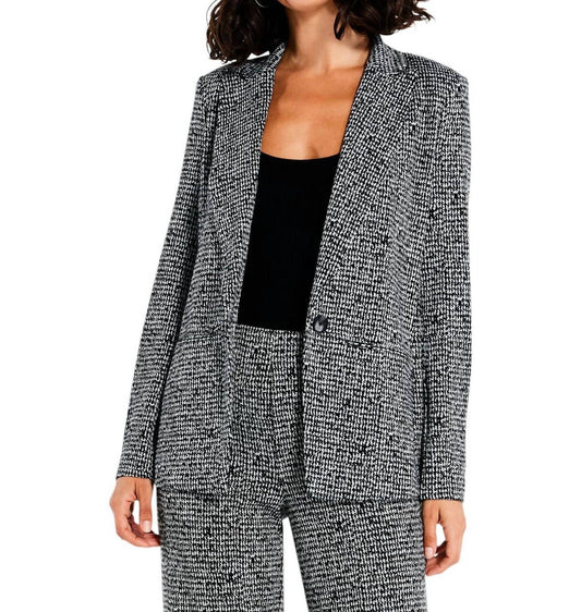 Nic + Zoe - Etched Tweed Knit Blazer