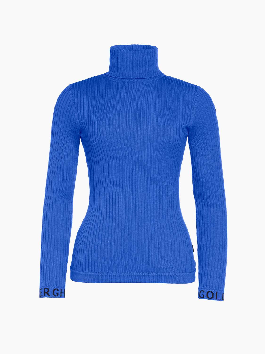 Goldbergh Mira Long Sleeve Knit Sweater in dazzling blue - women's sweater