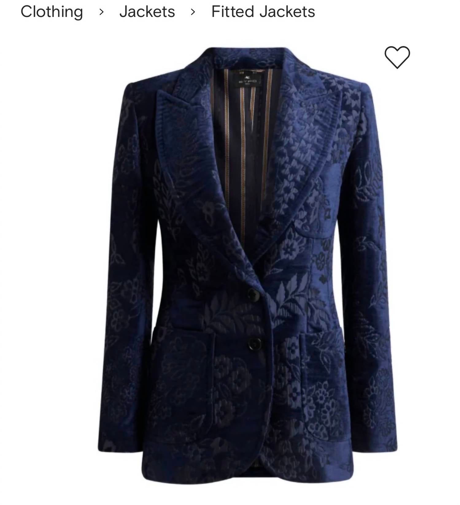 Etro - Floral jacquard Blazer