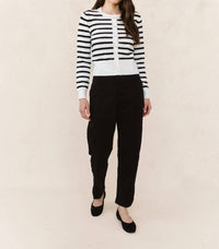 Bella Dahl - Long Sleeve Crewneck Fitted Cardigan