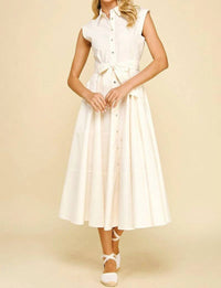 Pinch - Hayes Sleeveless Button-Front Shirt Dress