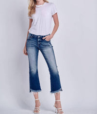 Artemis Vintage - Women's Frayed Hem Jeans