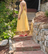 Moon River - Sleeveless Eyelet Midi Dress