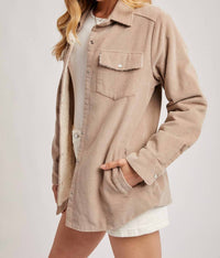 Bluivy - Corduroy Sherpa-lined Jacket