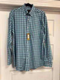 F/X Fusion Men's Long Sleeve Stretch Shirt in lagoon - men's long sleeve top