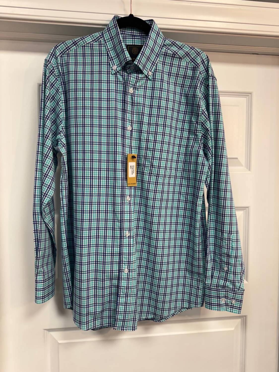 F/X Fusion Men's Long Sleeve Stretch Shirt in lagoon - men's long sleeve top