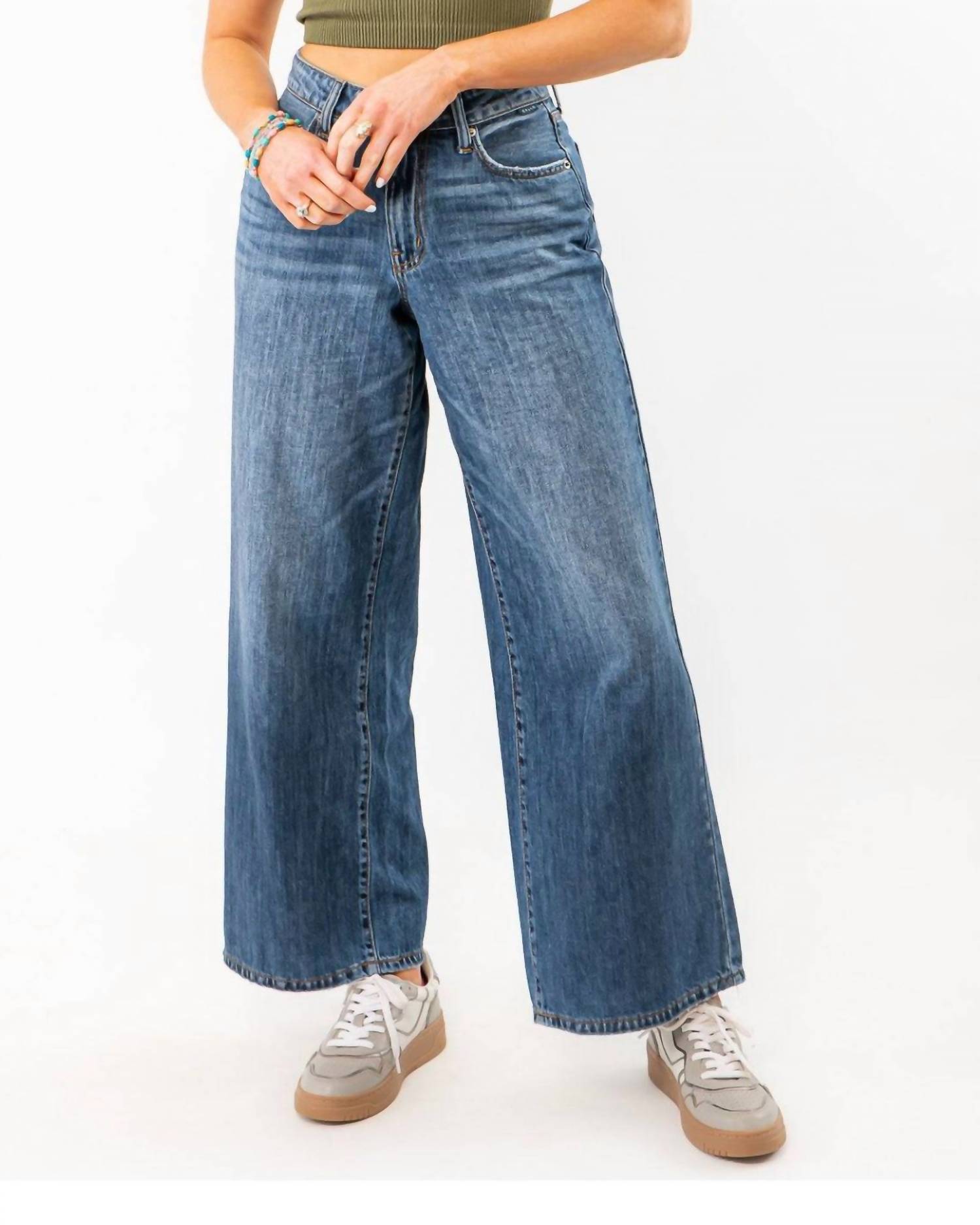 Cello - Tati Wide Leg Crop Denim
