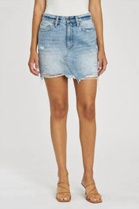 PISTOLA Rumi Mini Skirt in dolores park distressed - women's skirt