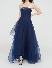 Theia - Aubrey Asymmetric Organza Gown