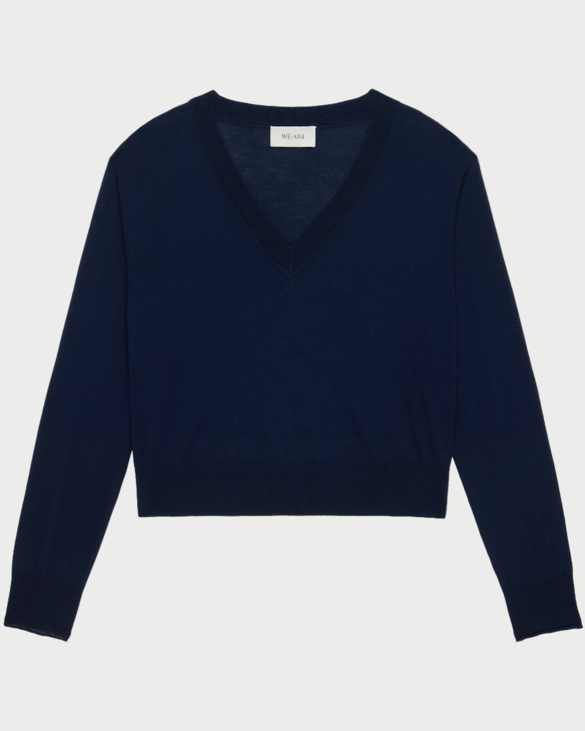 We-Ar4 - Flapper Knit V-neck Sweater