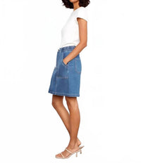 Charlie B - Drawstring Skort With Patch Pocket