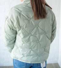 Very J - Women's Floral Quilted Jacket