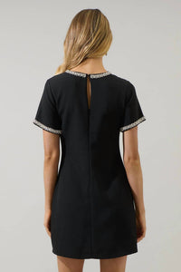 Sugarlips - Kaitlyn Rhinestone Shift Mini Dress