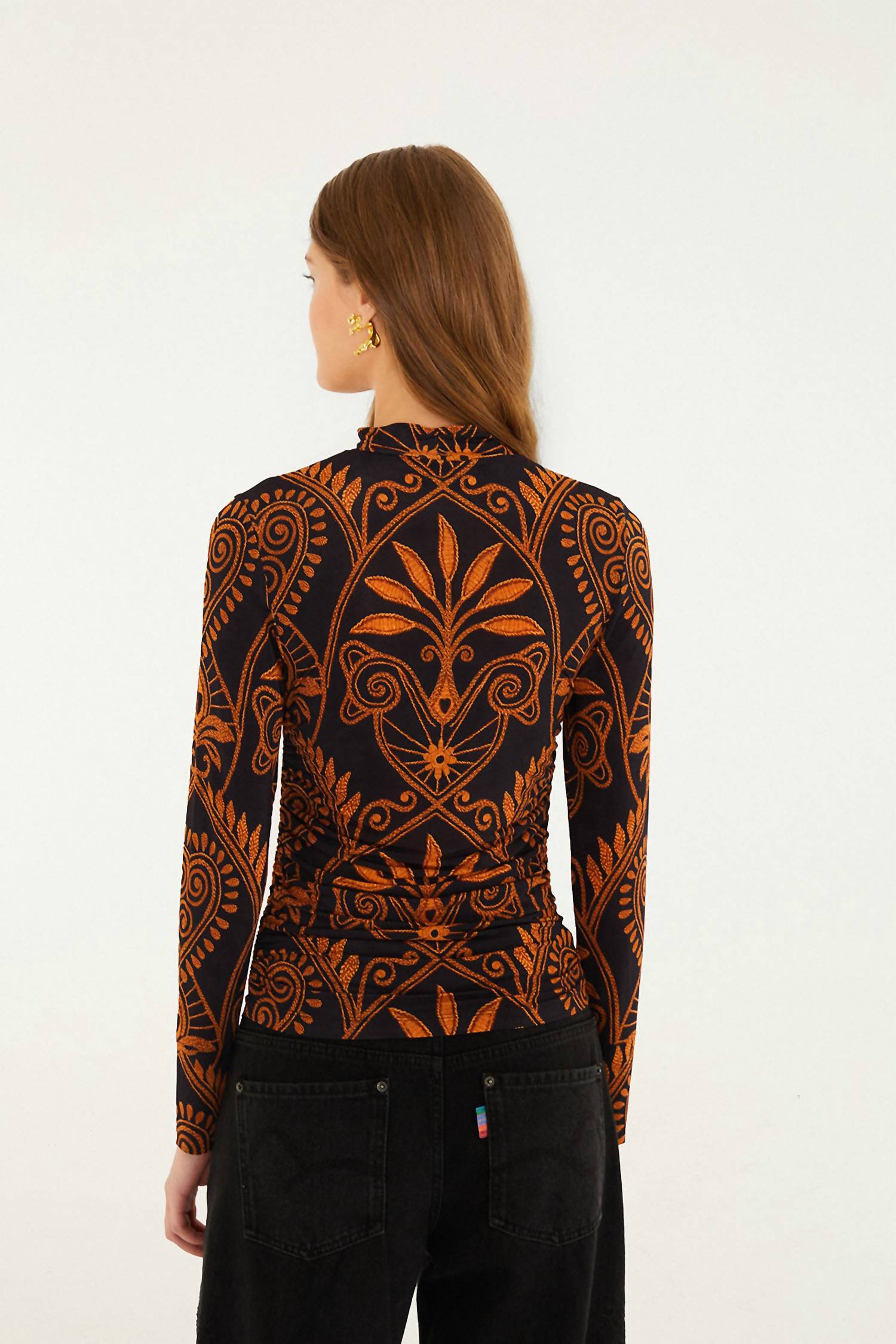 Farm Rio - Cornely Ainika Jersey Ruched Blouse