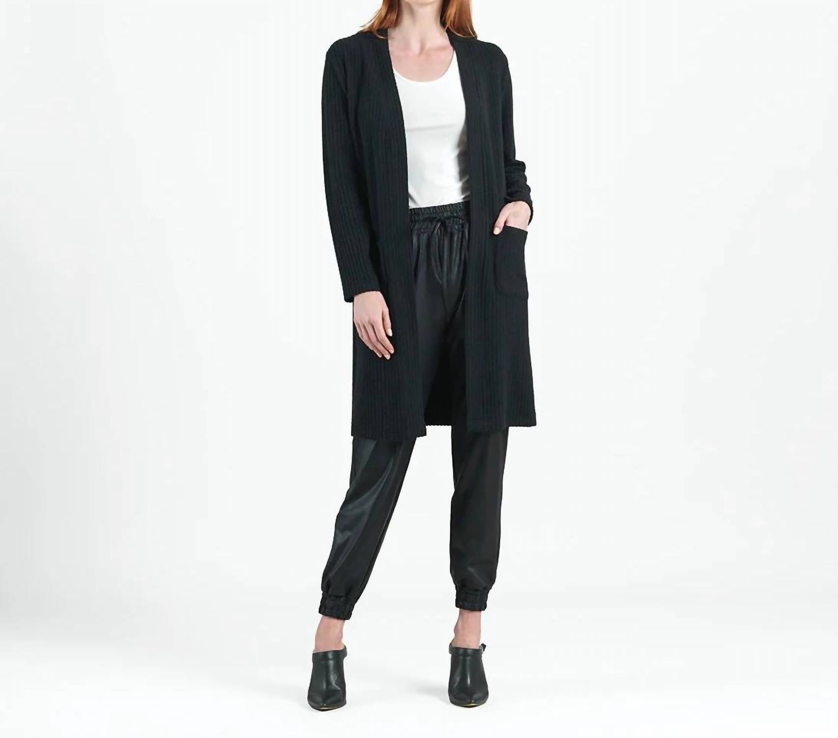 Clara Sunwoo - Chunky Ribbed Pocket Sweater Cardigan