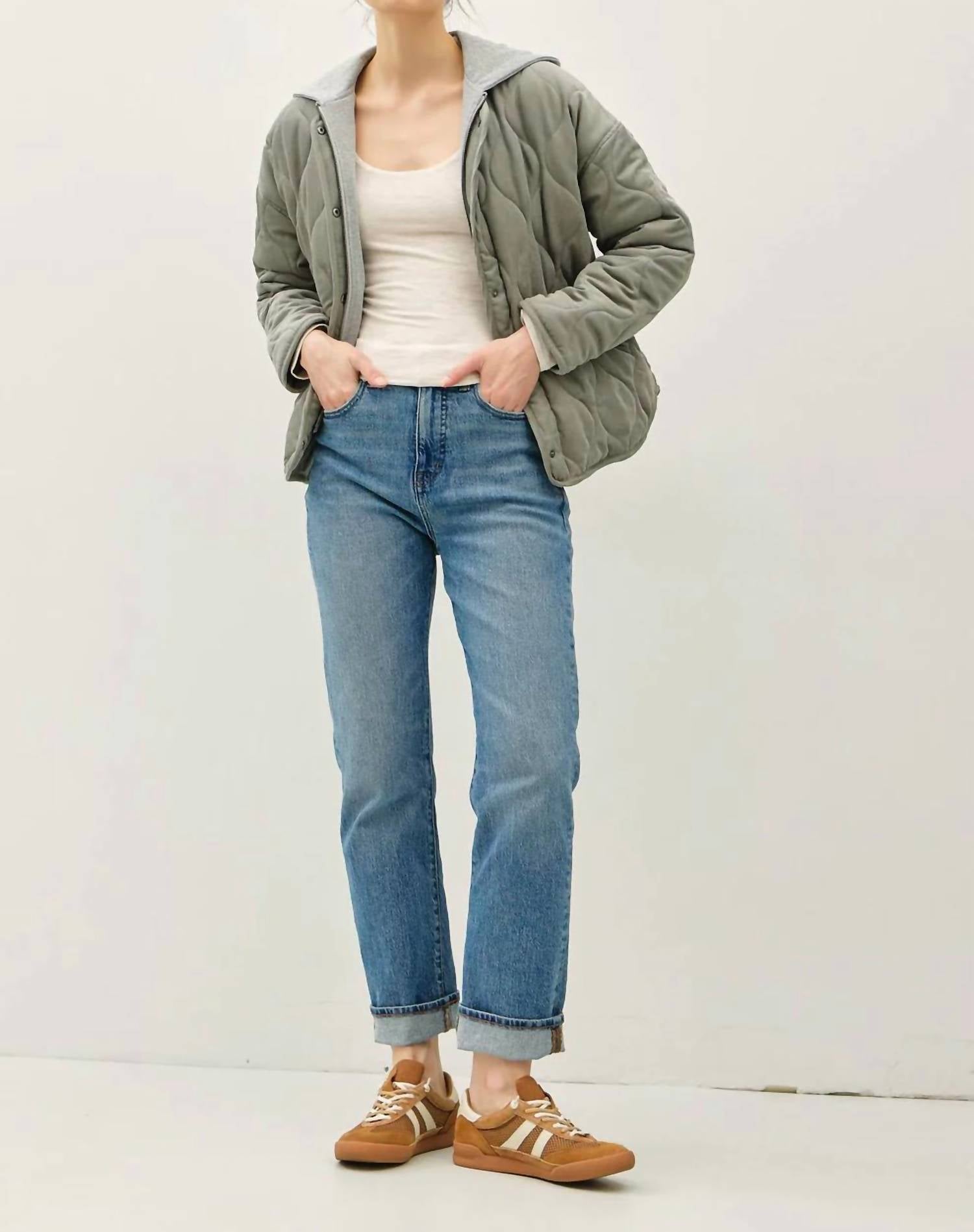 Be Cool - Women's Quilted Button Up Coat