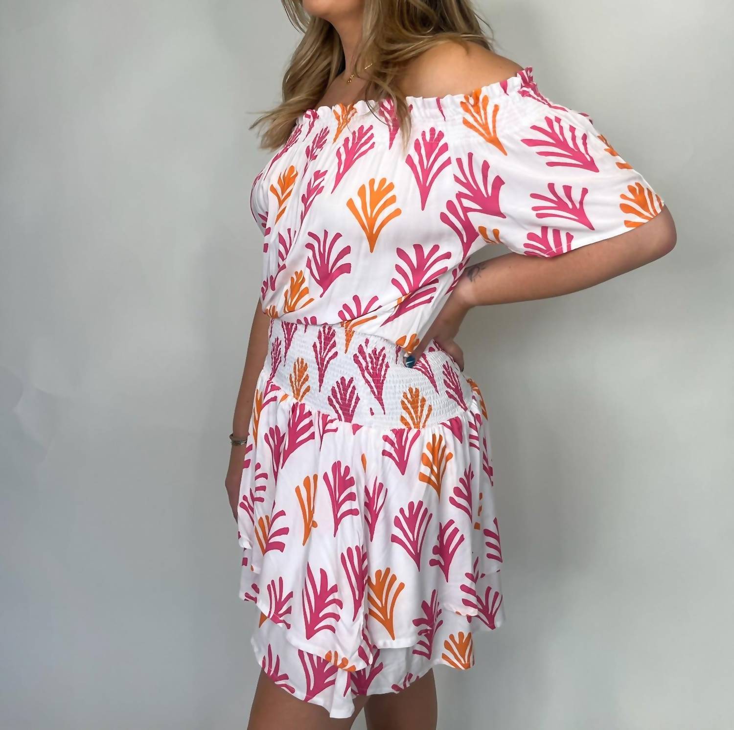 Romi The Brand Gypsy Mini Dress in pink - women's dress - view 4