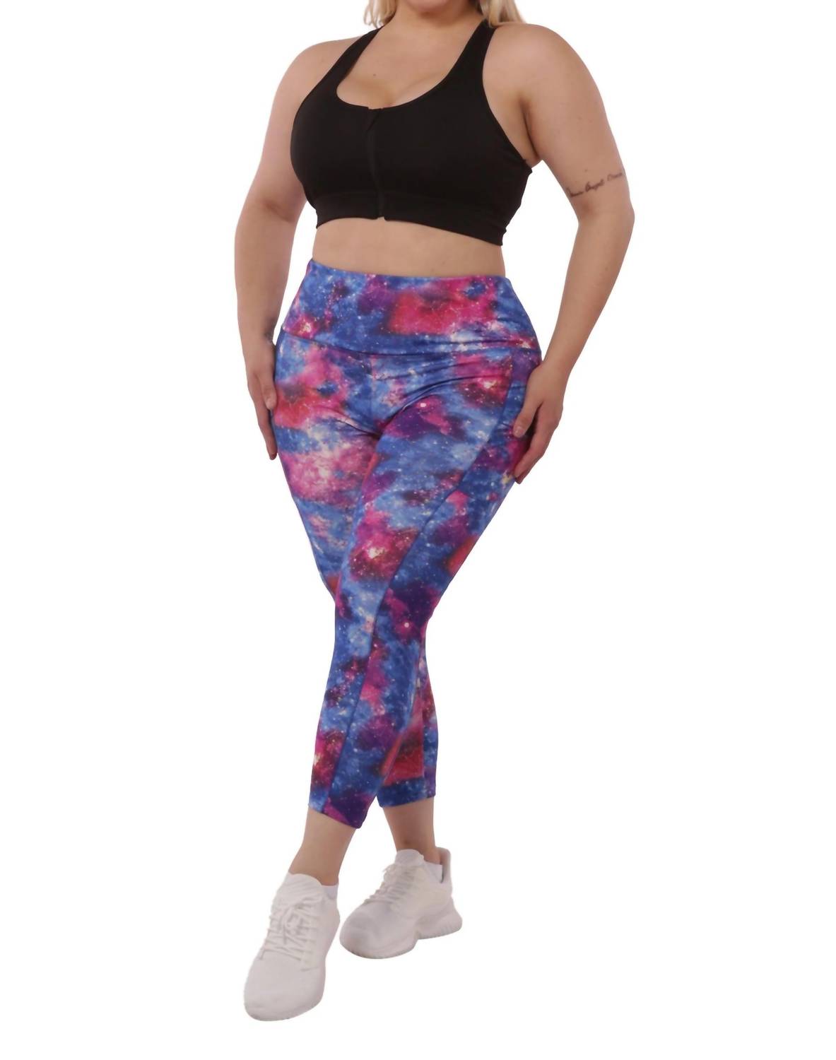 Shosho - PLUS SIZE HIGH WAIST TUMMY CONTROL SPORTS LEGGINGS WITH SIDE POCKETS