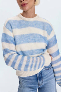PISTOLA Moa Stripe Sweater in blue gradient - women's sweater - view 5