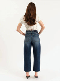 Daze - Westward High Rise Barrel Leg Jeans