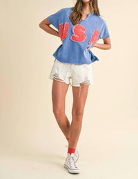 Anniewear - Caleb Cut Off Denim Shorts