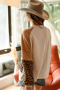 Bibi - Jeanna Knit Mixed Top