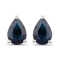 Diana M Jewels - Women's Pear Natural Blue Sapphire Stud Earrings (1.60 Ct) - Classic