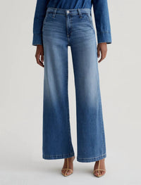 AG Jeans Stella Low Palazzo Jean in nautical mile - women's pants - detail view