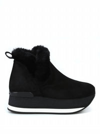 Hogan - Women's Faux Fur Trim Booties