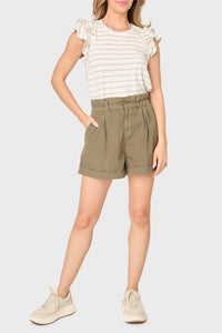Sanctuary - Elastic Waist Cuffed Short