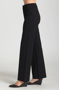 Apny - Front Zip Pant With Pin-tucked Leg
