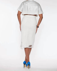 Circular Path - Cross Over Midi Skirt