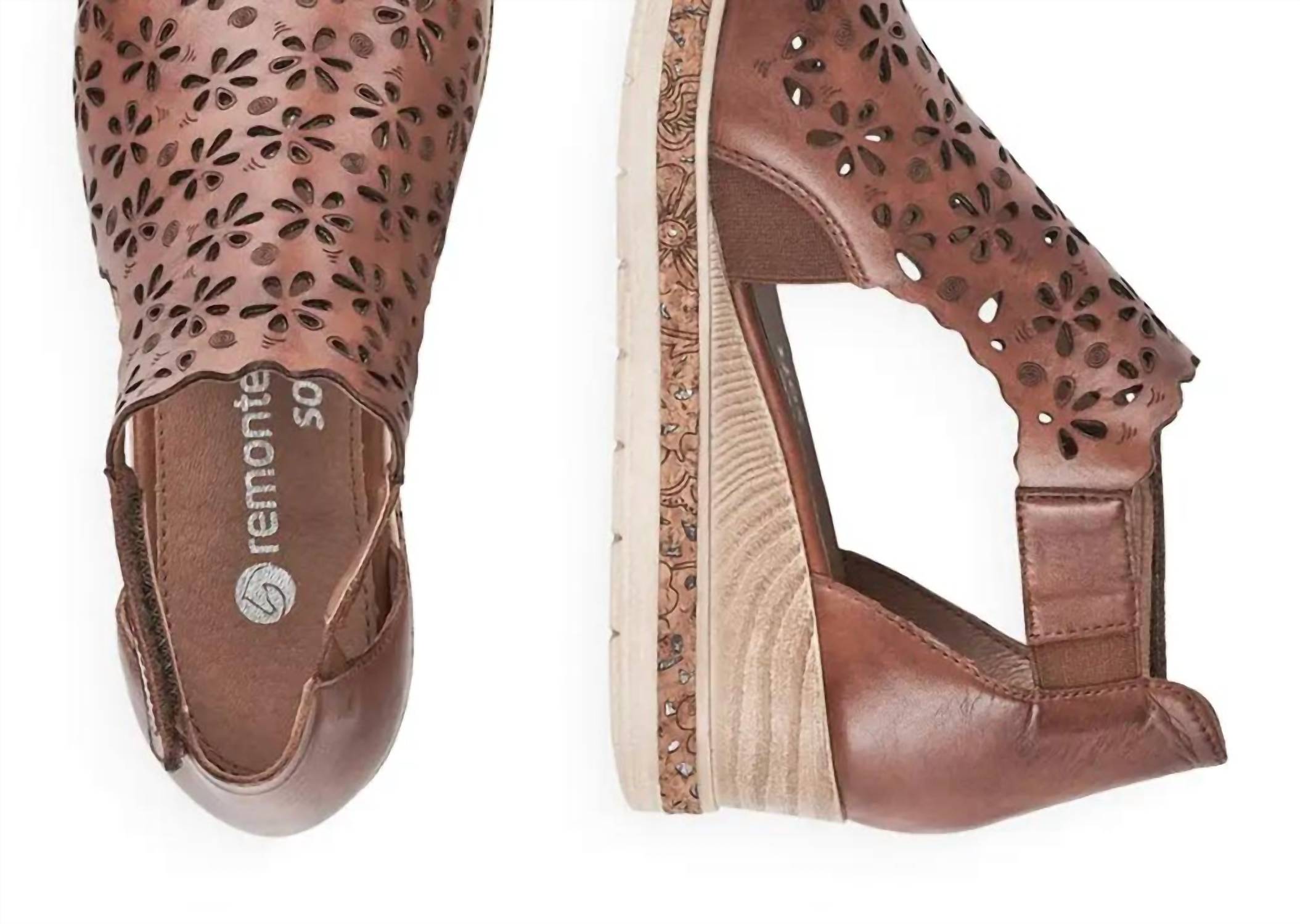 Remonte Women's Jerlyn Wedge Sandal in tan - women's sandal - view 4