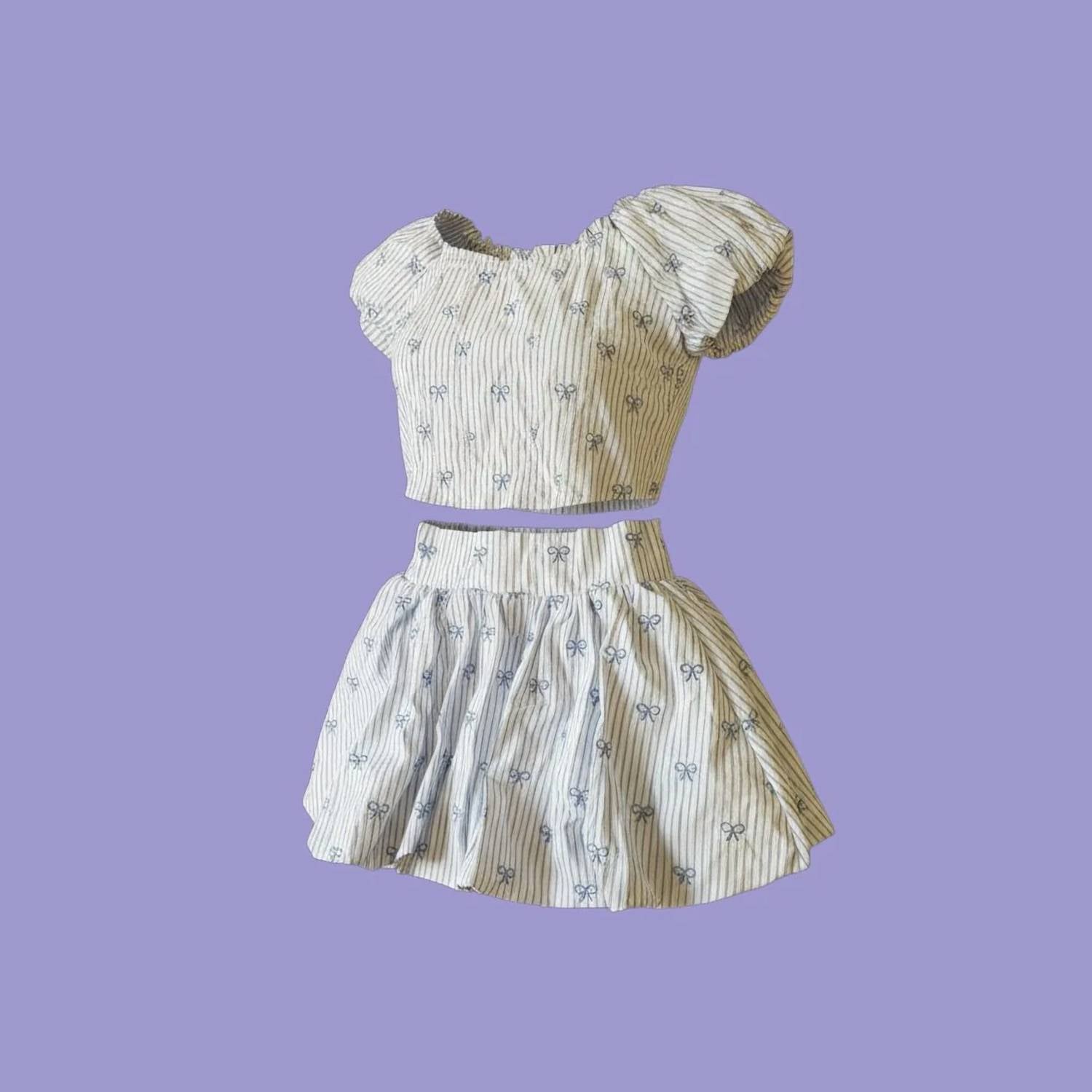 Flowers By Zoe - girl' Bow Skirt Set