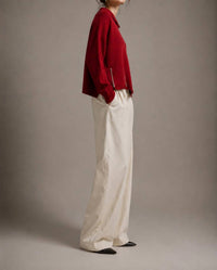 Pier Antonio Gaspari - High Neck Cut Sweater Top