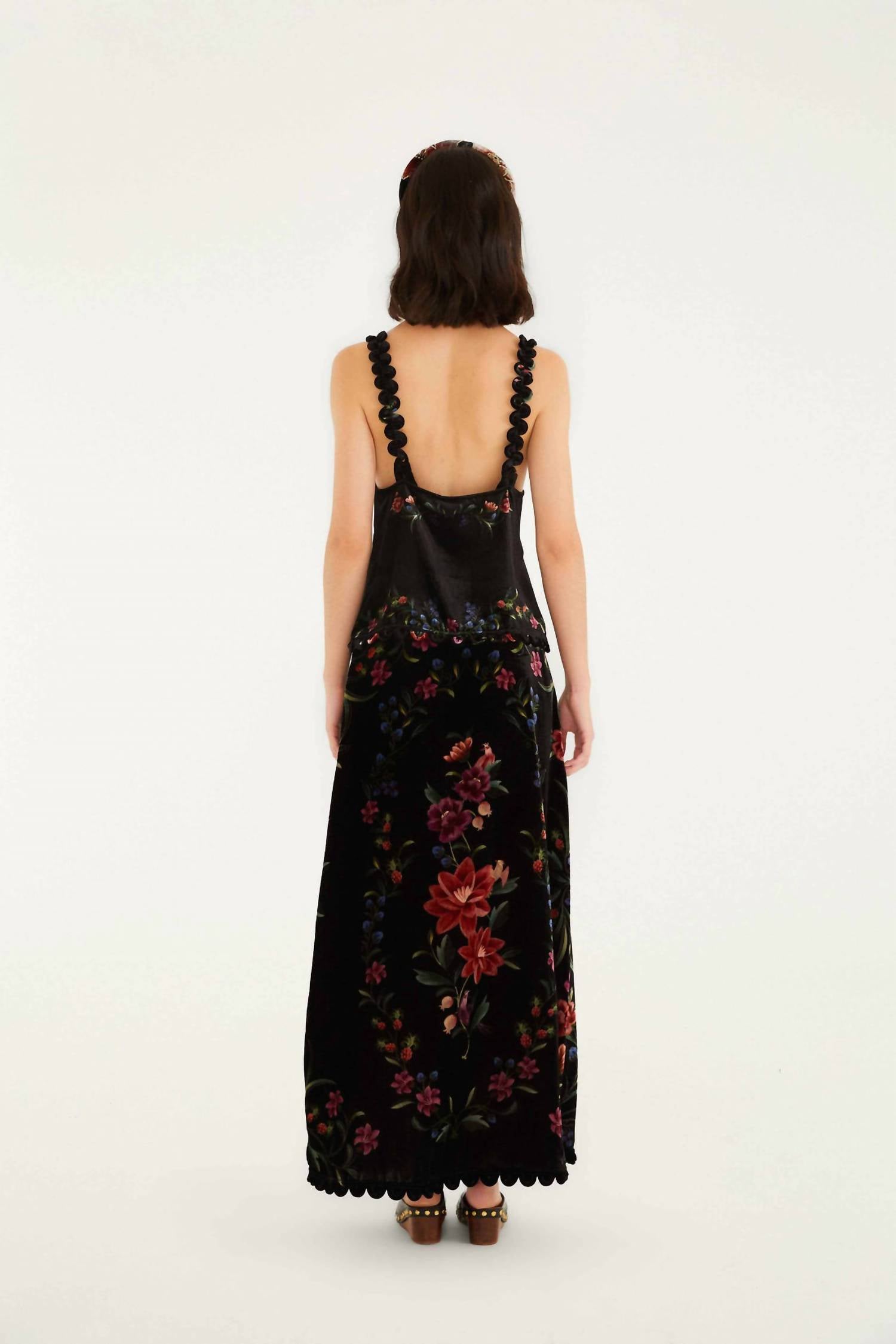 Farm Rio - Belle Garden Midi Skirt