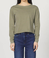 DEAR JOHN DENIM Fremont Top in vetiver - women's long sleeve top