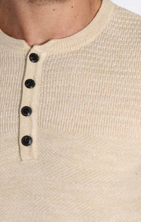 Jachs New York - Mixed Stitch Waffle Sweater Henley