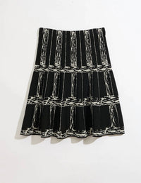 Nzt By Nic+Zoe - Etched Plaid Knit Skirt