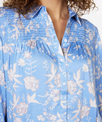 Esqualo - Sassa Smock Flower Blouse