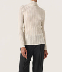 Soaked In Luxury - Laisa Metallic Turtleneck Pullover Sweater