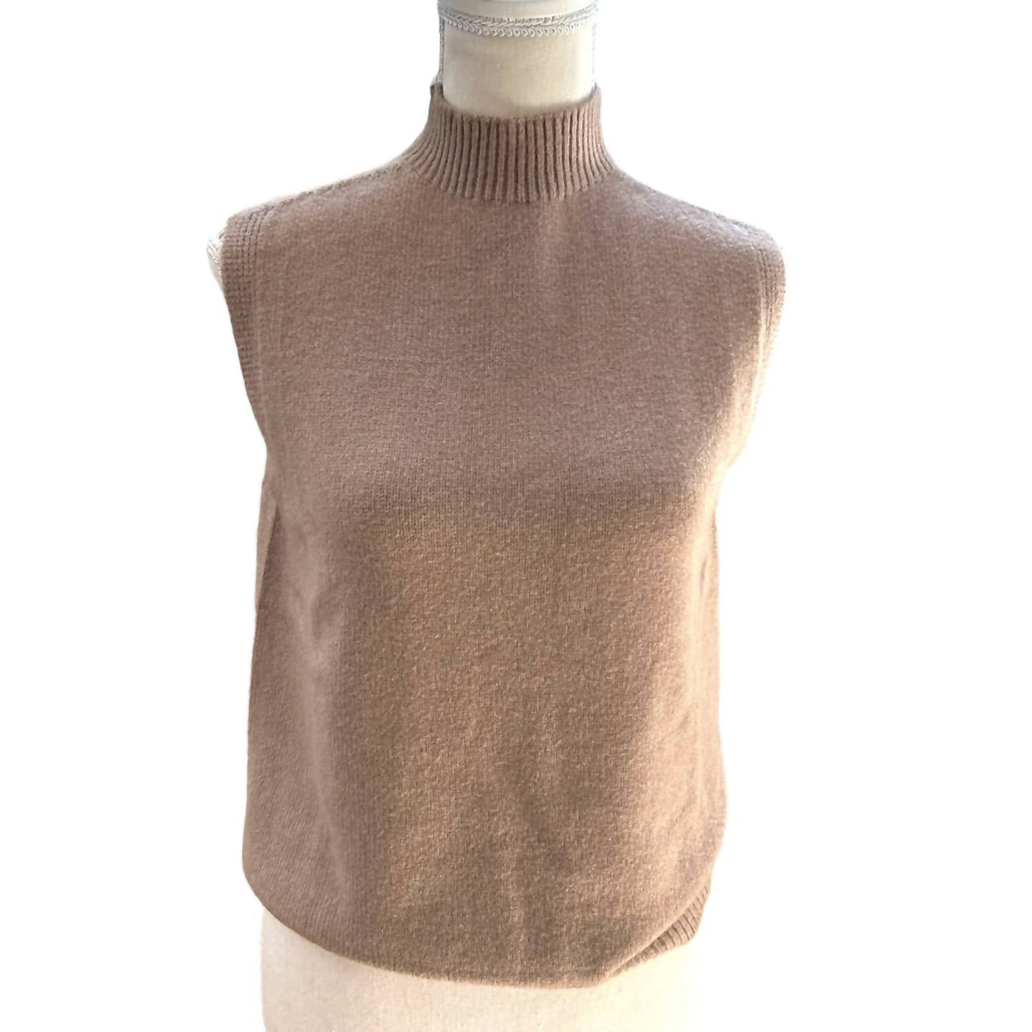 Made In Italy - Maxine High Neck Sleeveless Sweater