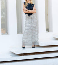 Choklate Paris - Tulle Dotted Maxi Skirt