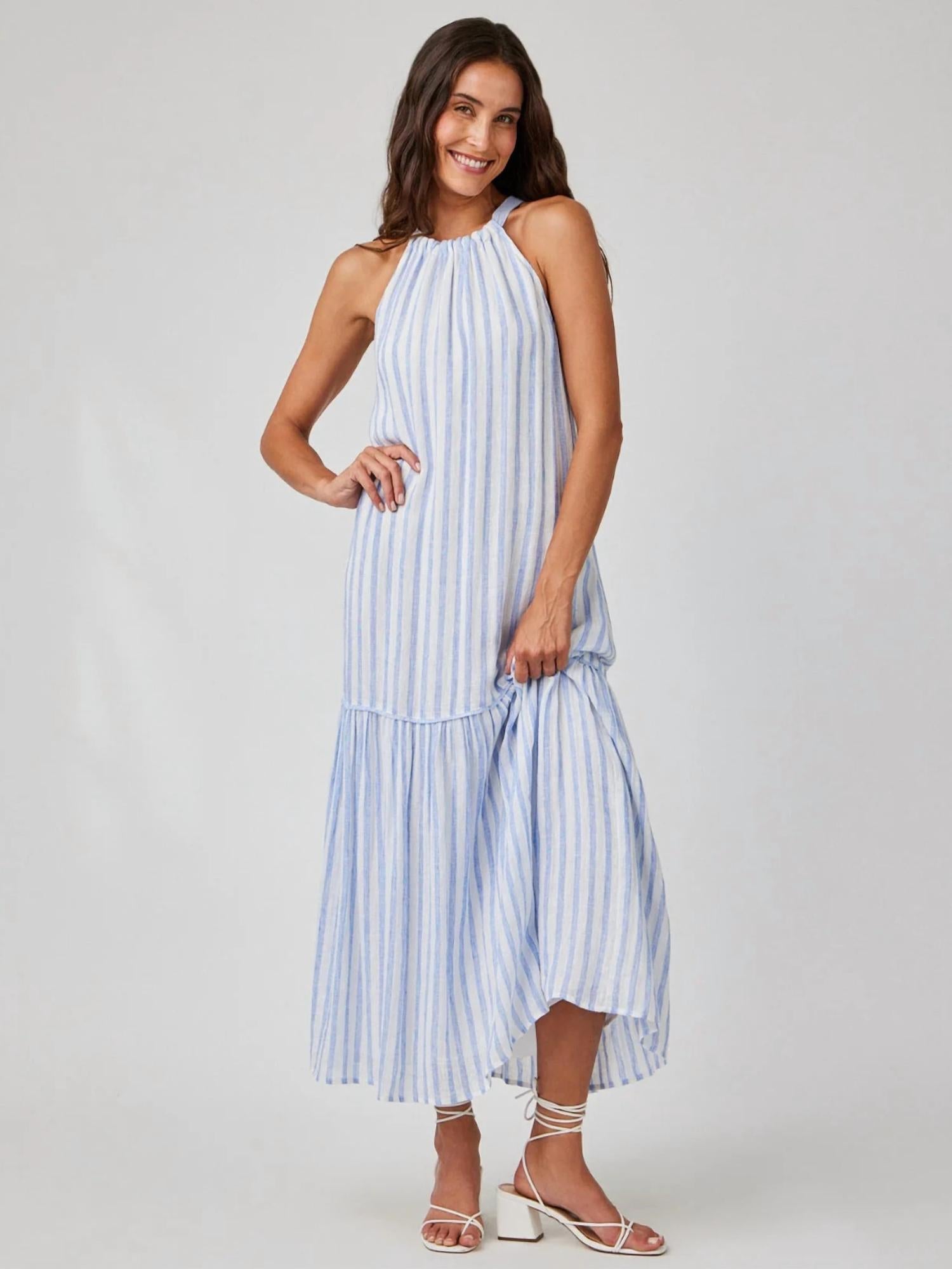 Bella Dahl - Tiered Contrast Maxi Dress