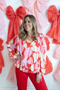 Current Air - Juliette Heart Blouse
