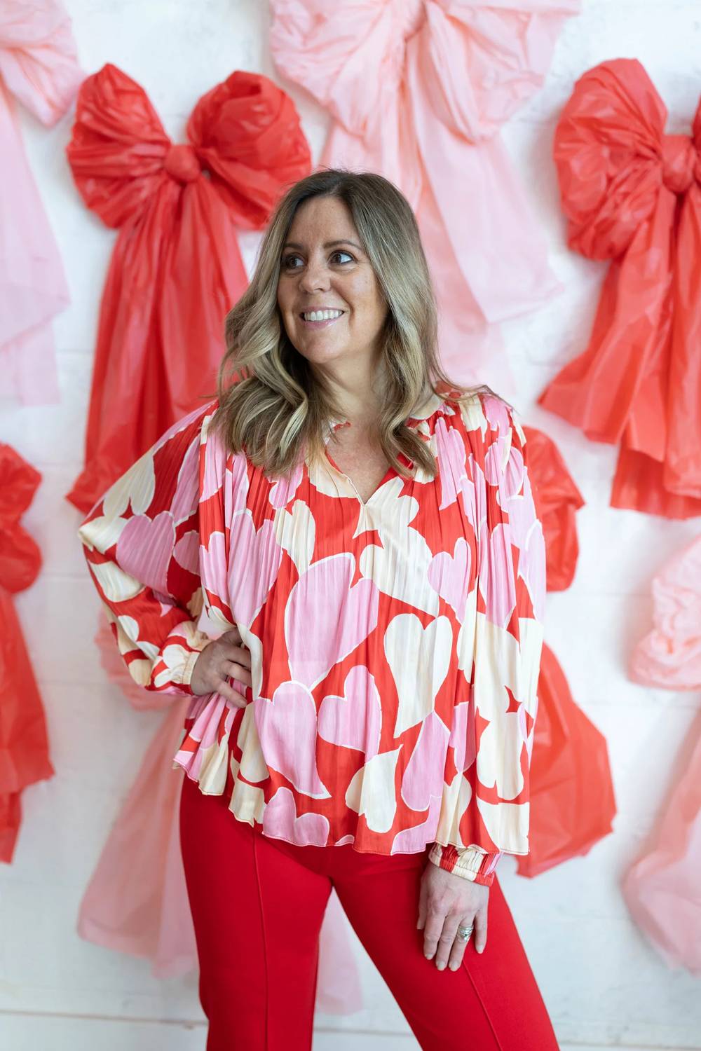 Current Air - Juliette Heart Blouse