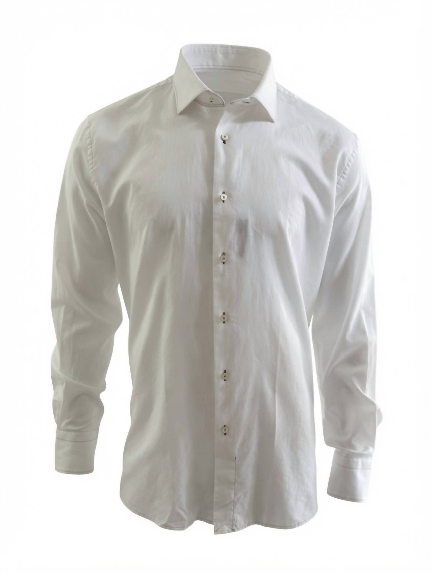 Calder Carmel - Men's Brushed Cotton Sport Shirt with Contrast Stitching