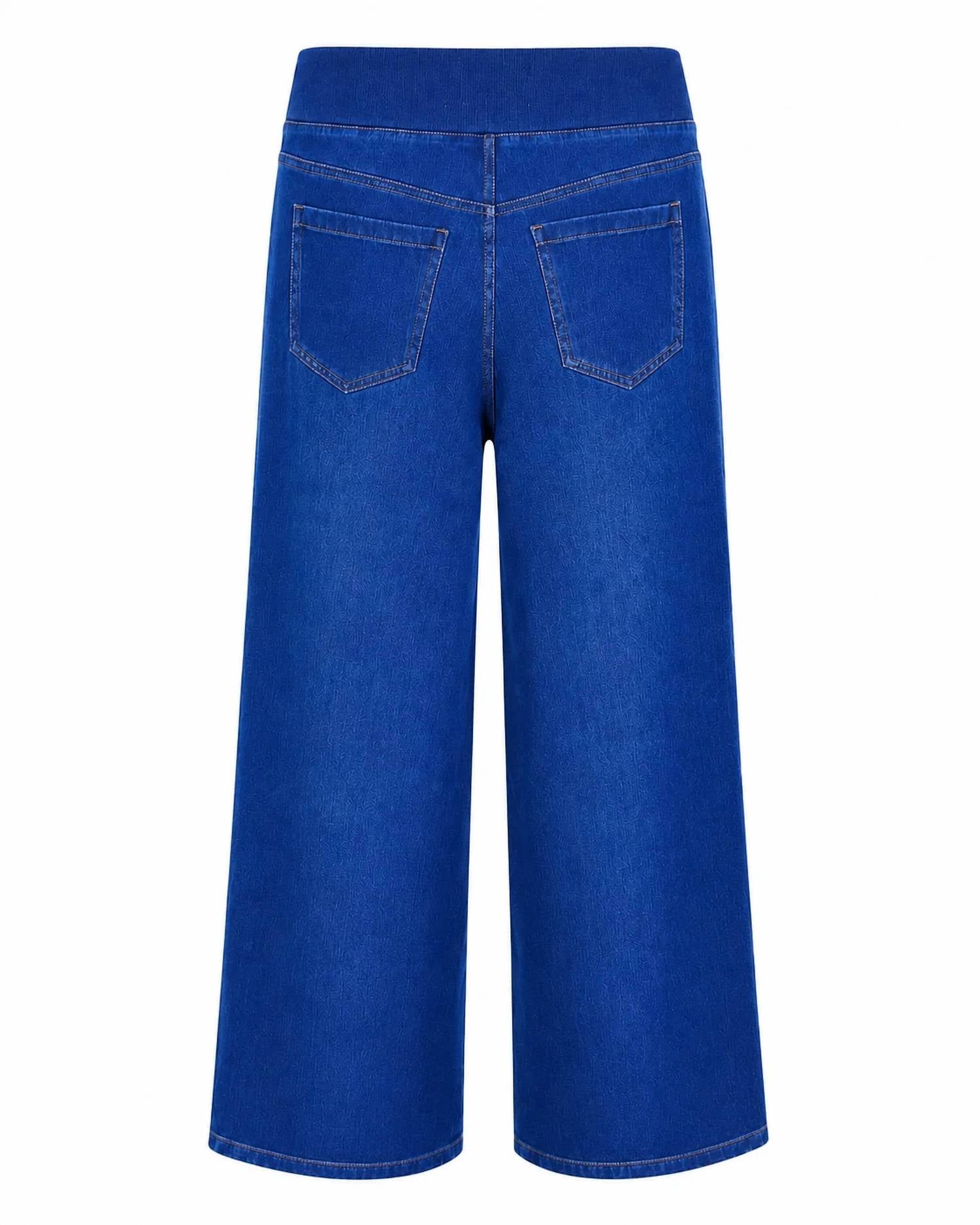 Charlie B - Women's Denim Pull On Wide Leg Pants