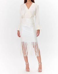 Adelyn Rae - Milana Sequin Fringe Midi Skirt