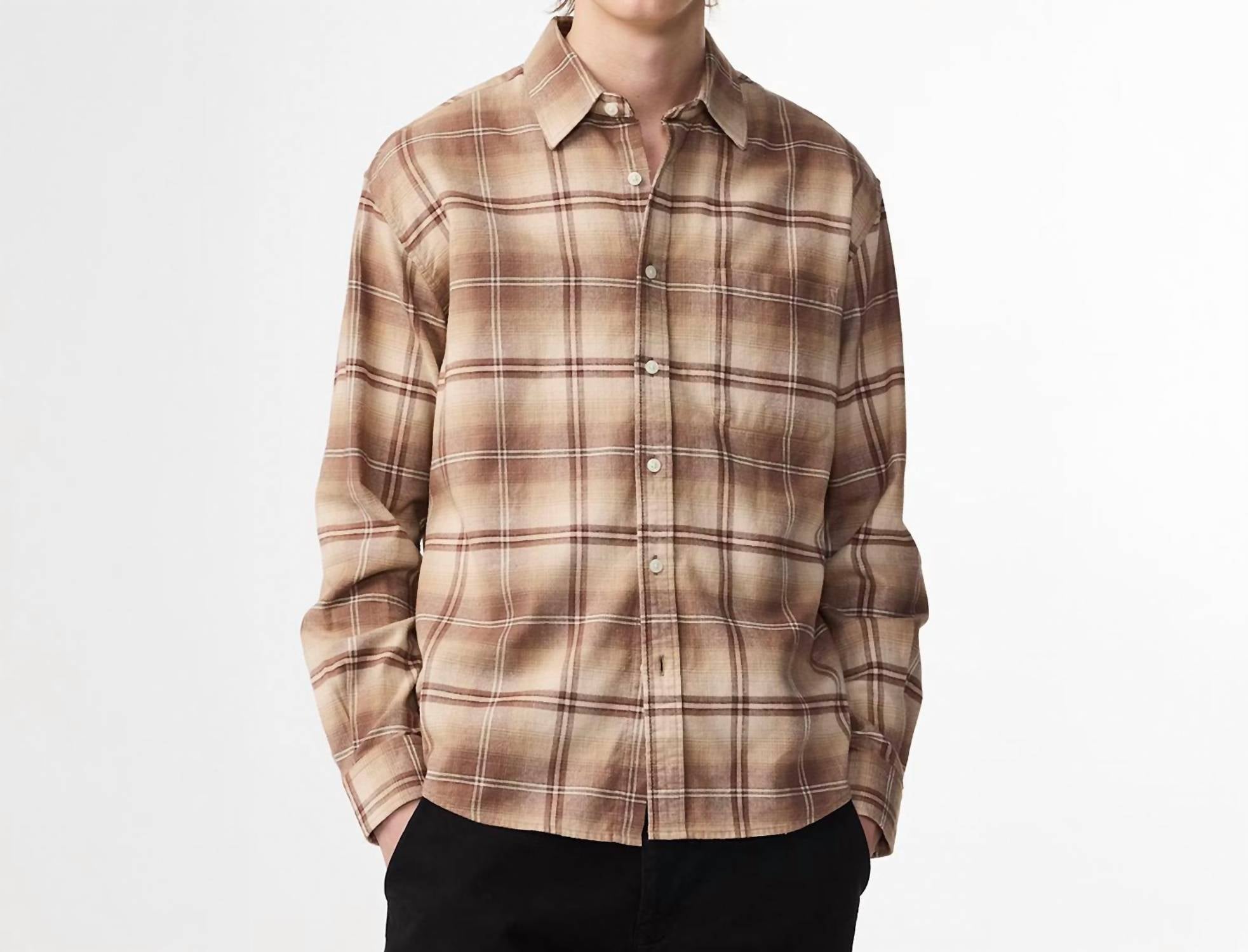 Nn07 - Deon Long Sleeve Flannel Shirt